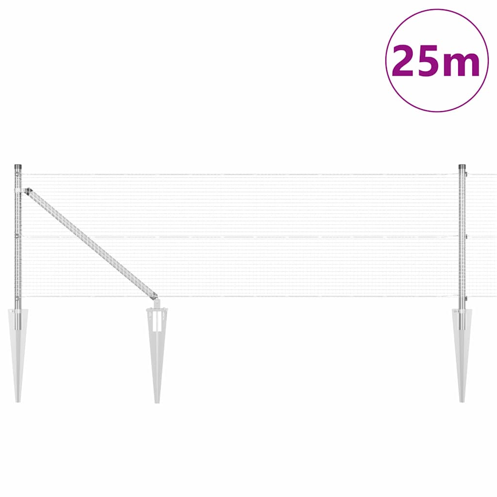 Zavareno žičano ograđivanje s bodljama 25 x 0,5 m (Š x V)