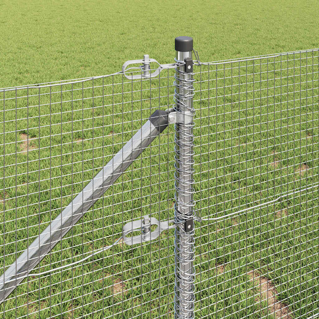 Zavareno žičano ograđivanje s bodljama 25 x 1 m Srebrna Mreža