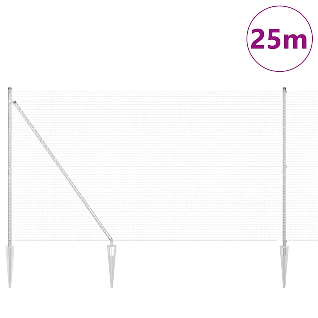 Zavareno žičano ograđivanje s bodljama 25 x 1,5 m (Š x V)