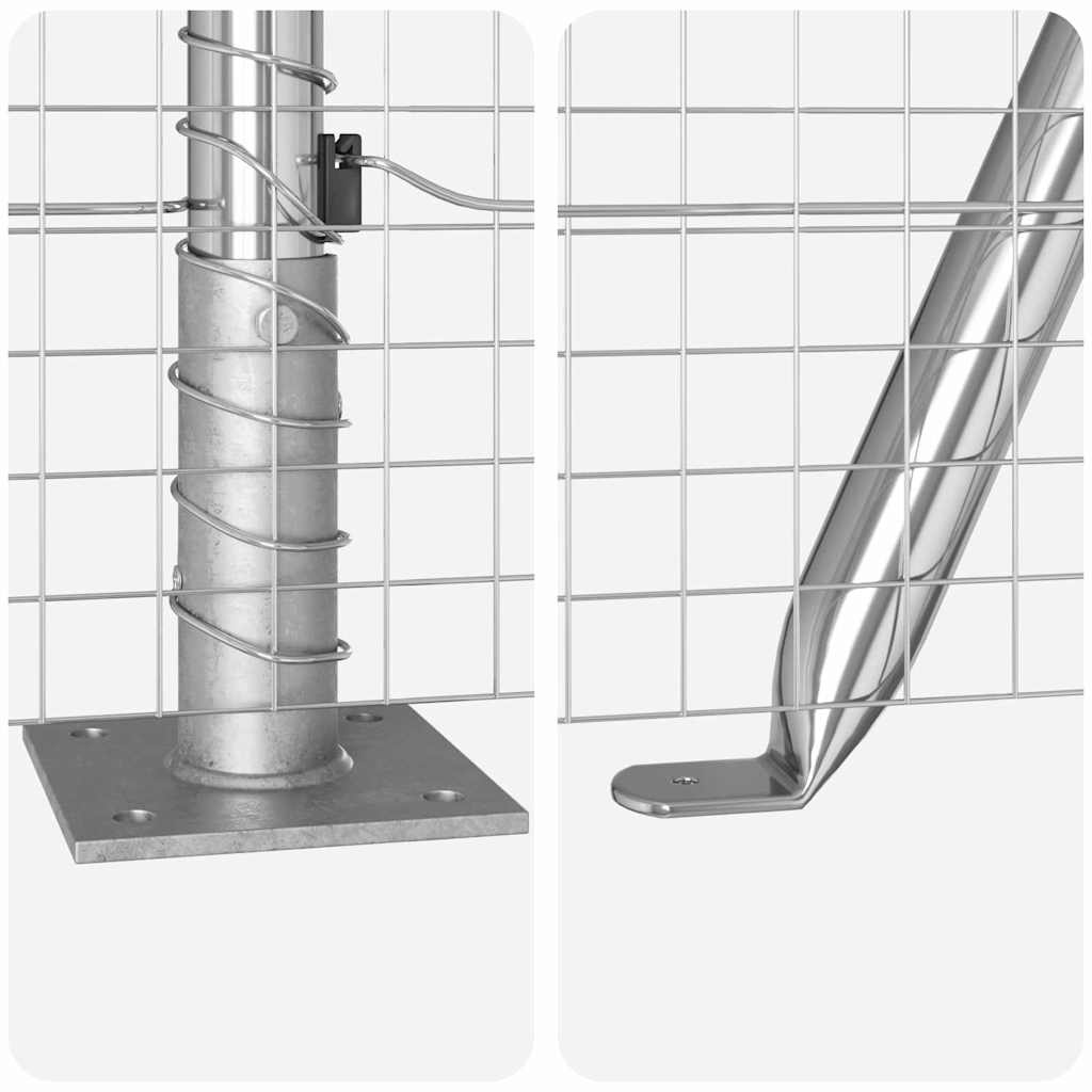 Zavareno žičano ogradno mreža s betonskom podlogom 10 x 1,2 m