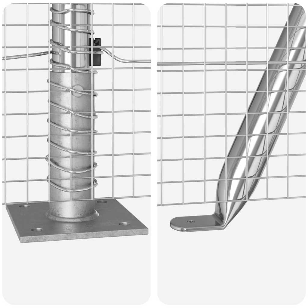 Zavareno žičano ogradno mreža s betonskom podlogom 25 x 0,4 m