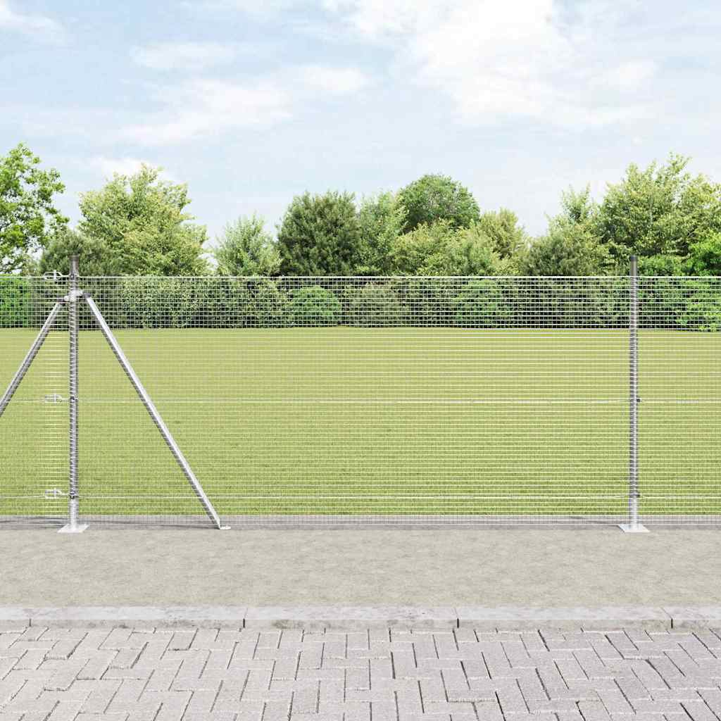 Zavareno žičano ogradno mreža s betonskom podlogom 25 x 0,8 m