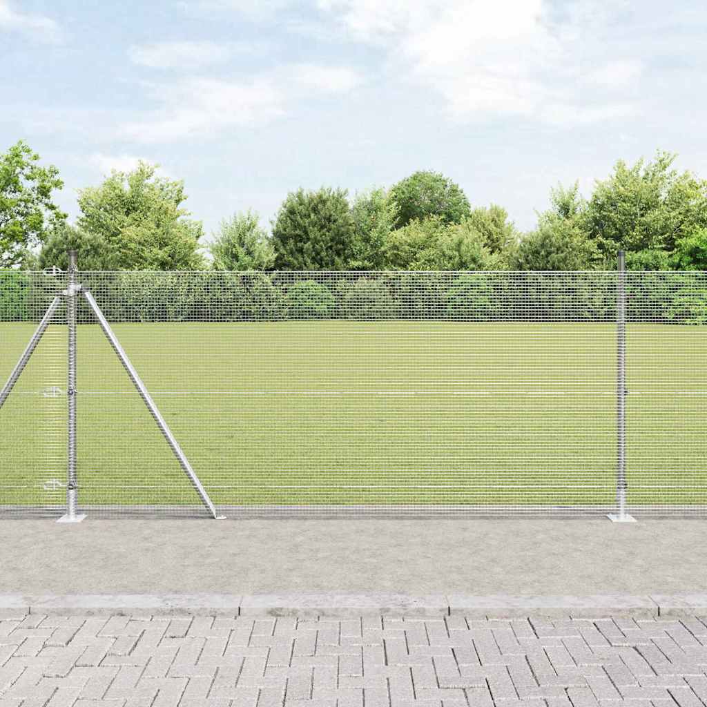 Zavareno žičano ogradno mreža s betonskom podlogom 25 x 1 m