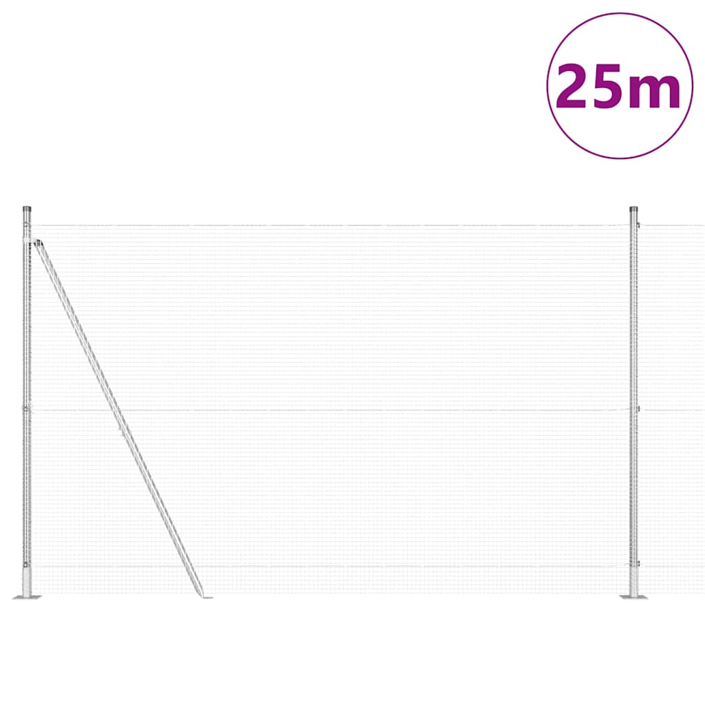 Zavareno žičano ogradno mreža s betonskom podlogom 25 x 1,4 m