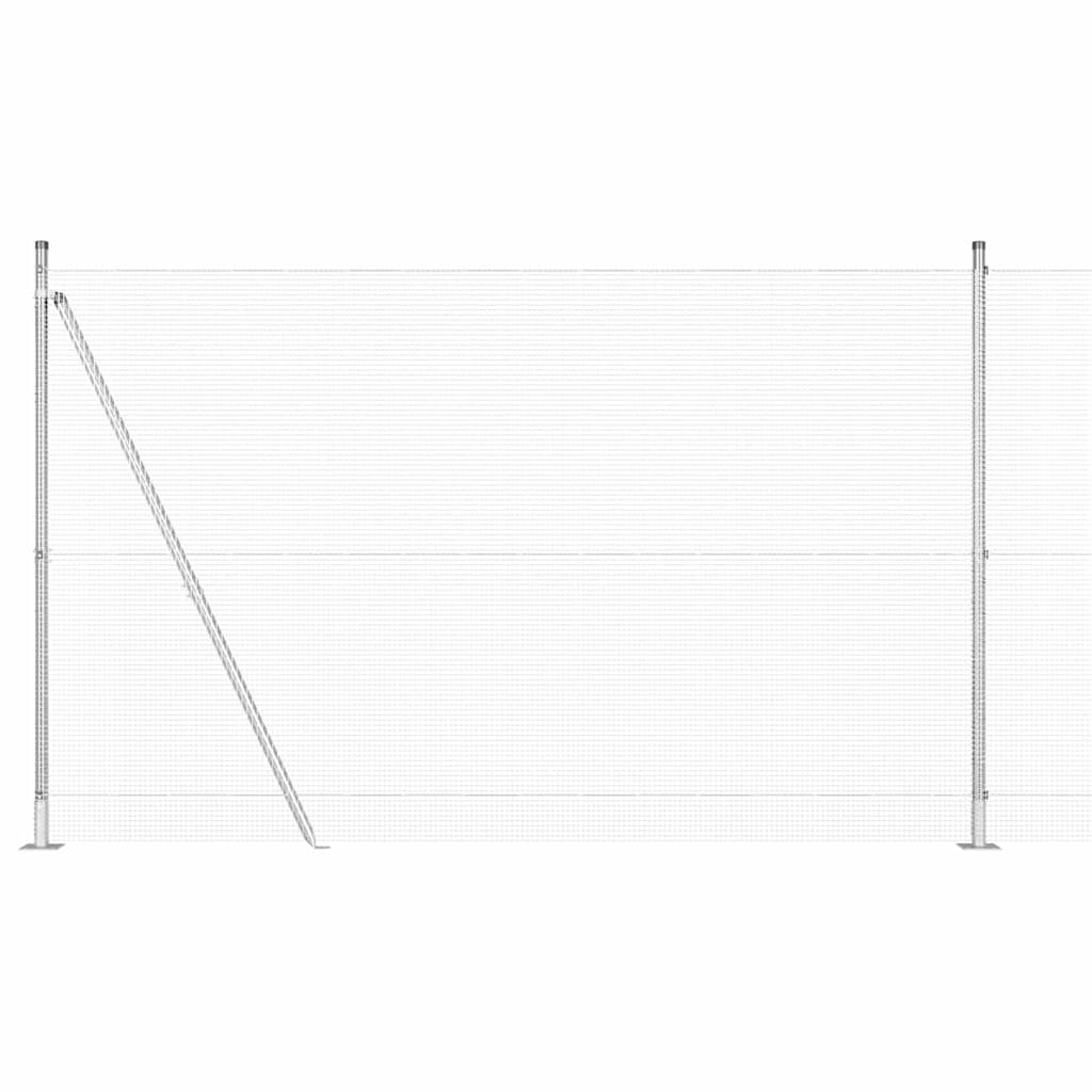 Zavareno žičano ogradno mreža s betonskom podlogom 25 x 1,6 m