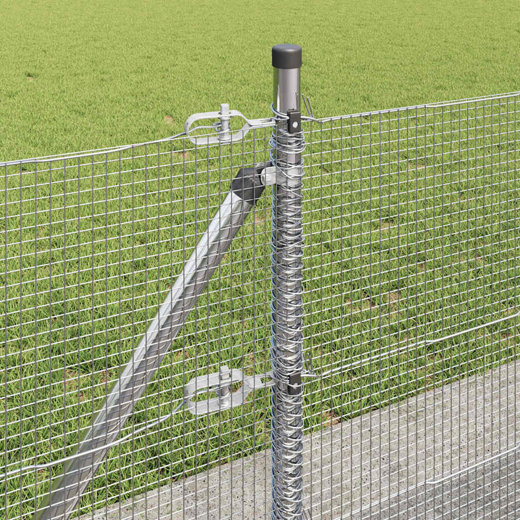 Zavareno žičano ogradno mreža s betonskom podlogom 100 x 0,6 m