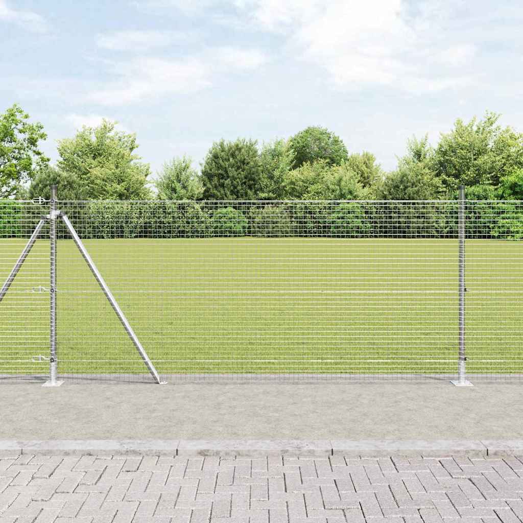 Zavareno žičano ogradno mreža s betonskom podlogom 100 x 0,8 m