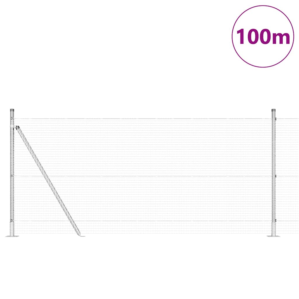 Zavareno žičano ogradno mreža s betonskom podlogom 100 x 1 m