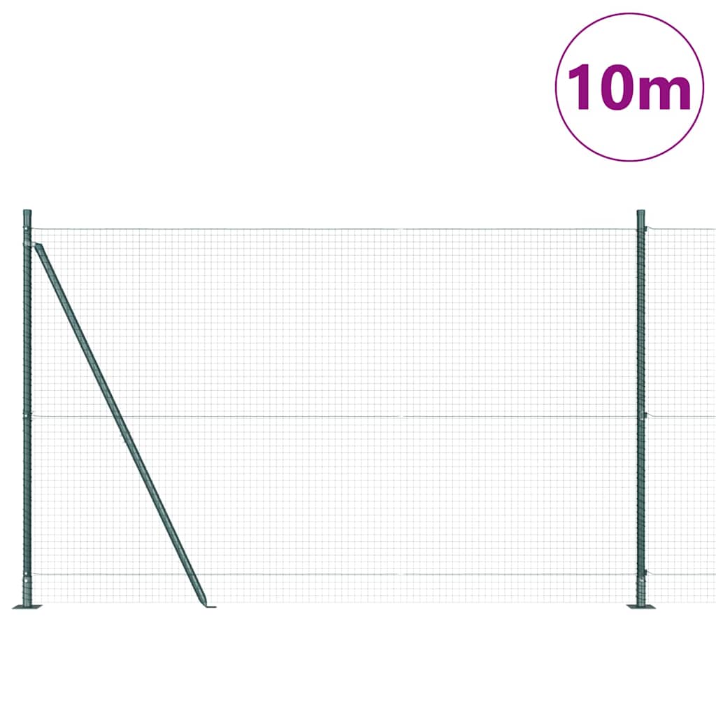 Zavareno žičano ogradno mreža s betonskom podlogom 10 x 1,4 m