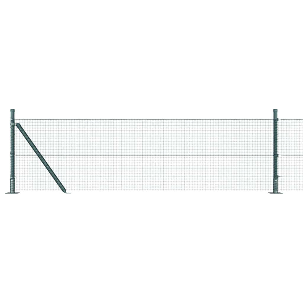 Zavareno žičano ogradno mreža s betonskom podlogom 25 x 0,4 m