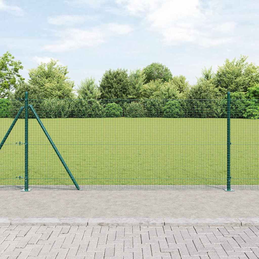 Zavareno žičano ogradno mreža s betonskom podlogom 25 x 0,8 m