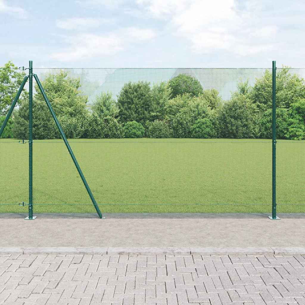 Zavareno žičano ogradno mreža s betonskom podlogom 25 x 1,6 m