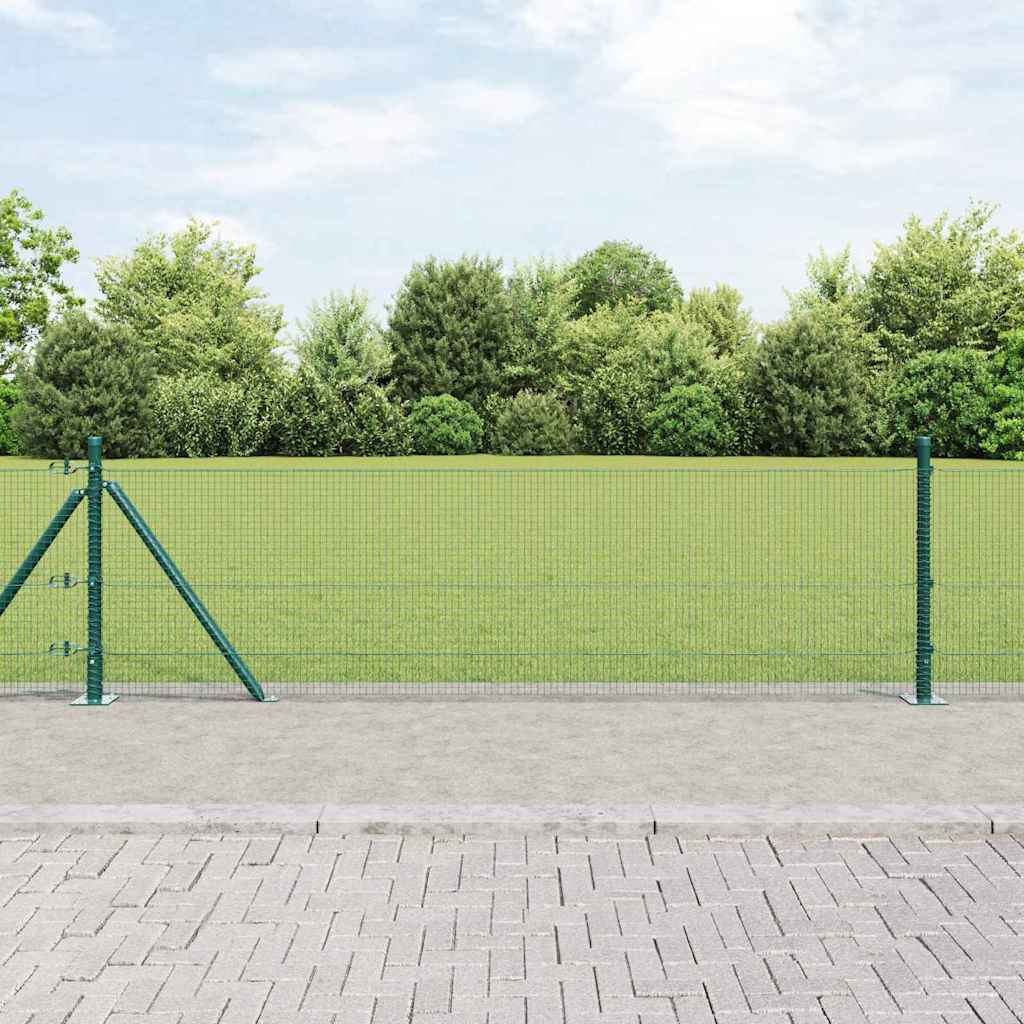 Zavareno žičano ogradno mreža s betonskom podlogom 100 x 0,4 m