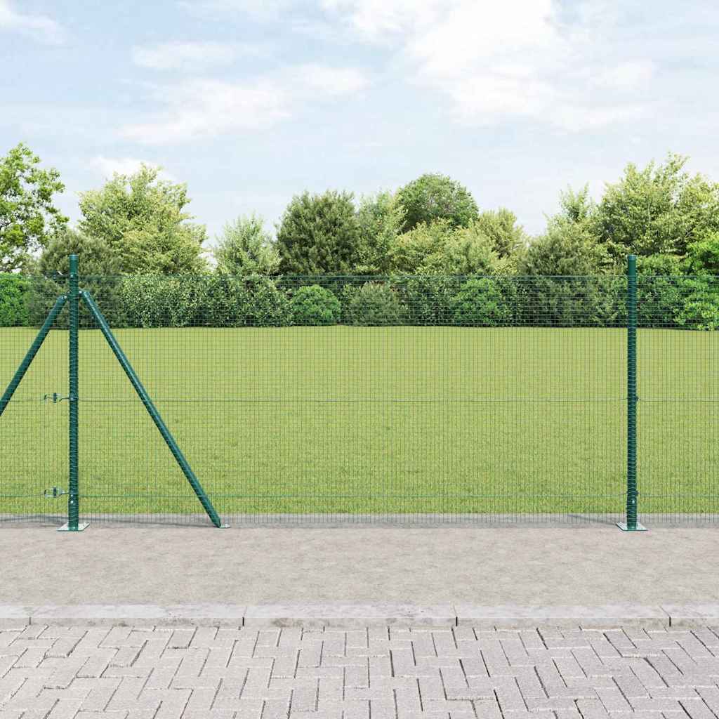 Zavareno žičano ogradno mreža s betonskom podlogom 100 x 0,8 m