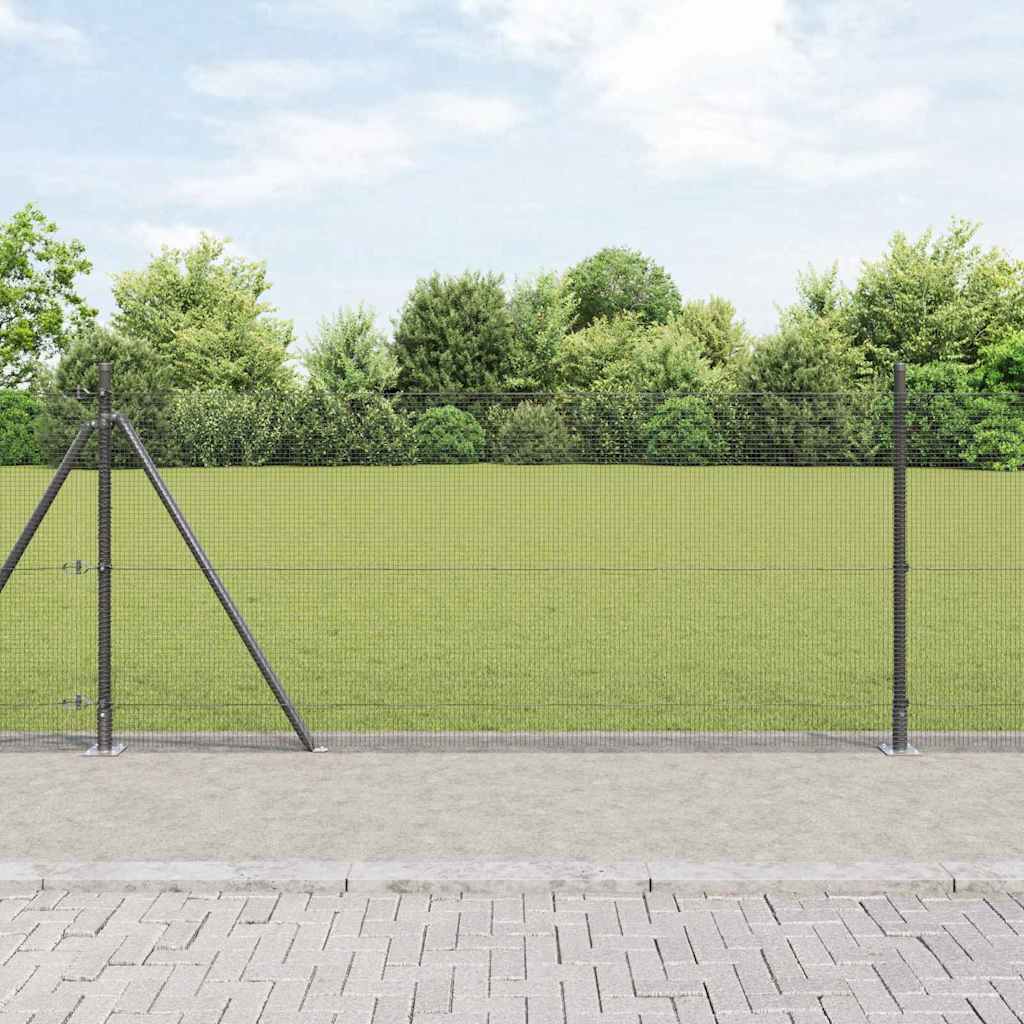 Zavareno žičano ogradno mreža s betonskom podlogom 10 x 1 m