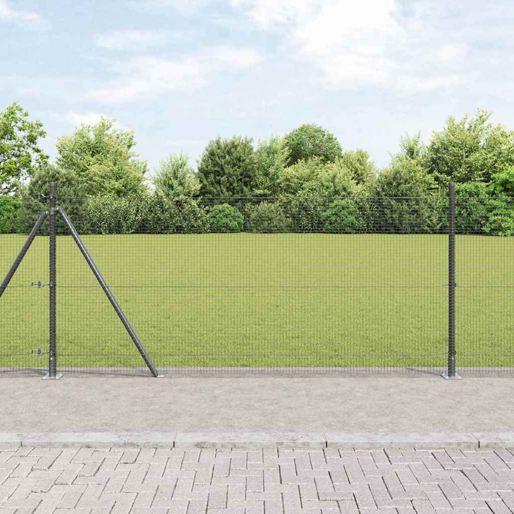 Zavareno žičano ogradno mreža s betonskom podlogom 10 x 1 m
