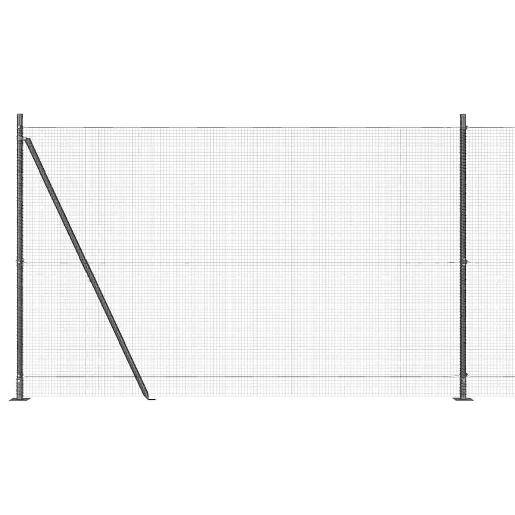 Zavareno žičano ogradno mreža s betonskom podlogom 10 x 1,6 m