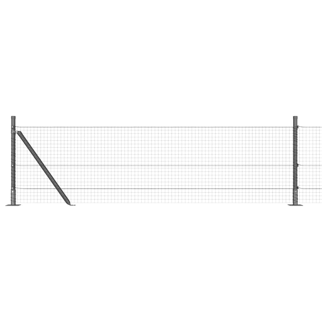 Zavareno žičano ogradno mreža s betonskom podlogom 25 x 0,5 m