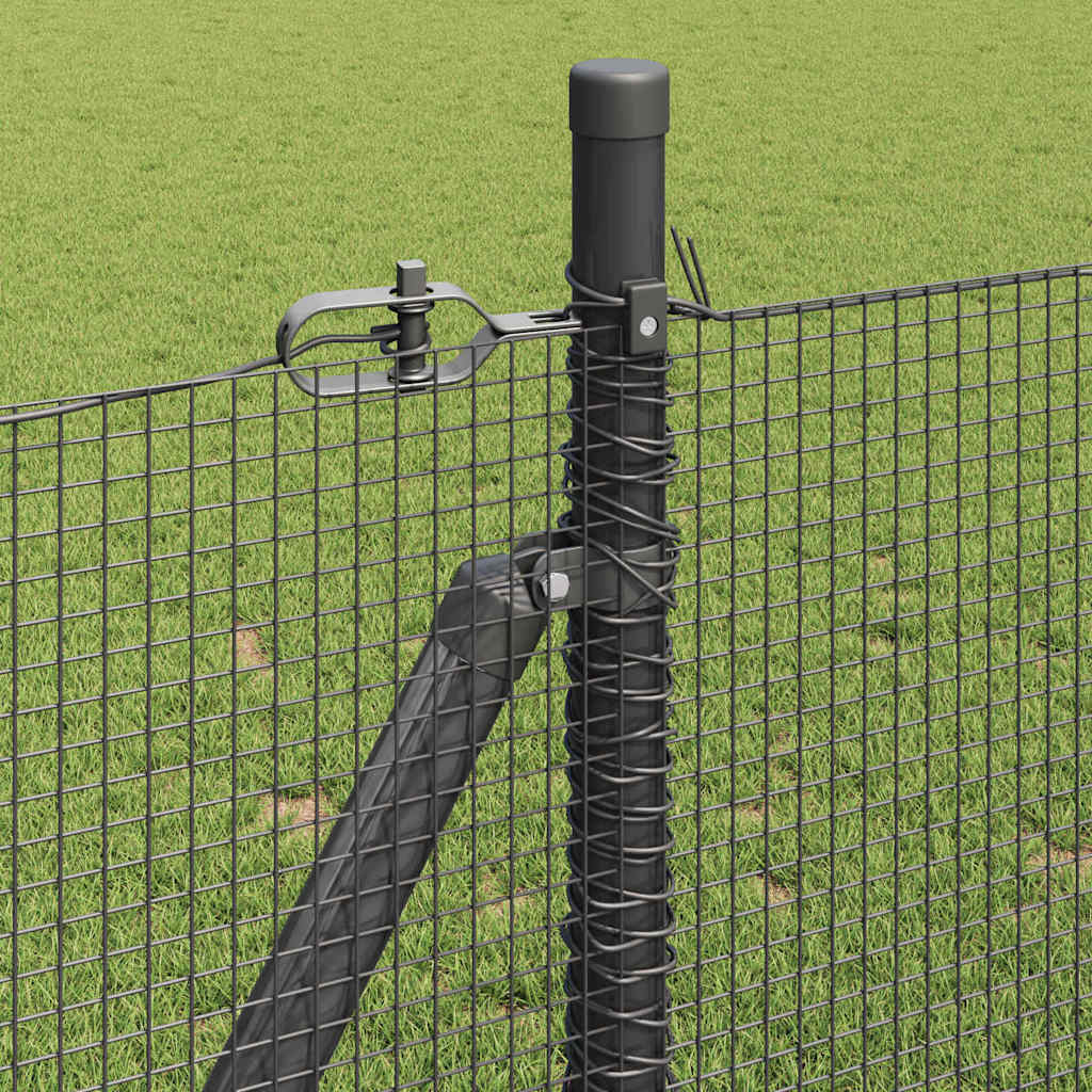 Zavareno žičano ogradno mreža s betonskom podlogom 25 x 0,8 m