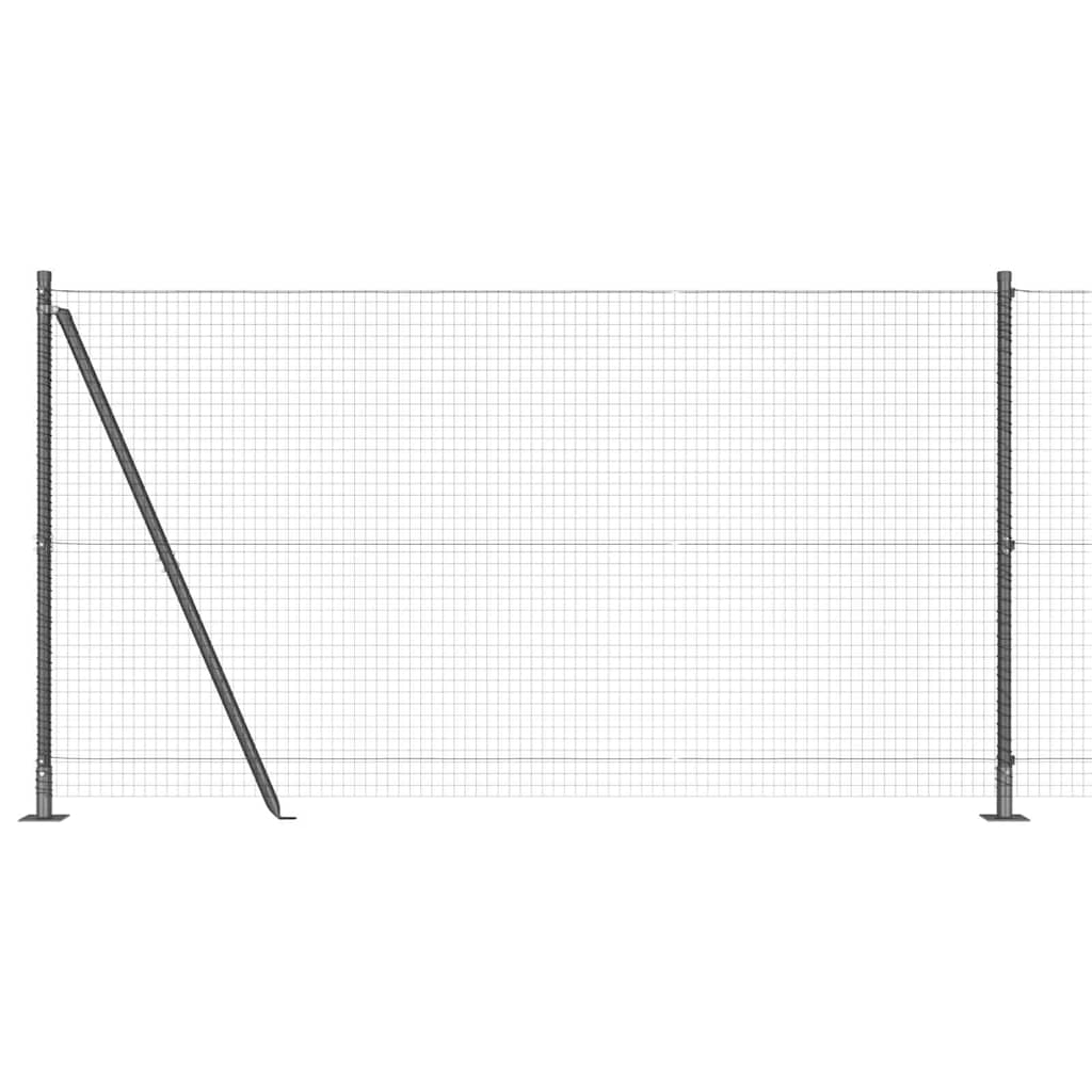 Zavareno žičano ogradno mreža s betonskom podlogom 25 x 1,2 m