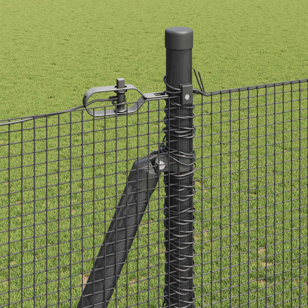 Zavareno žičano ogradno mreža s betonskom podlogom 25 x 1,5 m