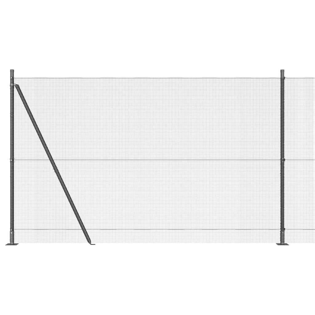 Zavareno žičano ogradno mreža s betonskom podlogom 25 x 1,6 m