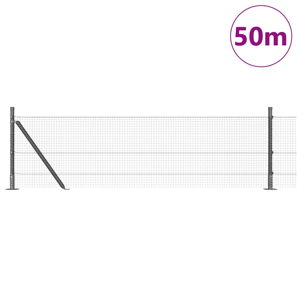 Zavareno žičano ogradno mreža s betonskom podlogom 50 x 0,4 m