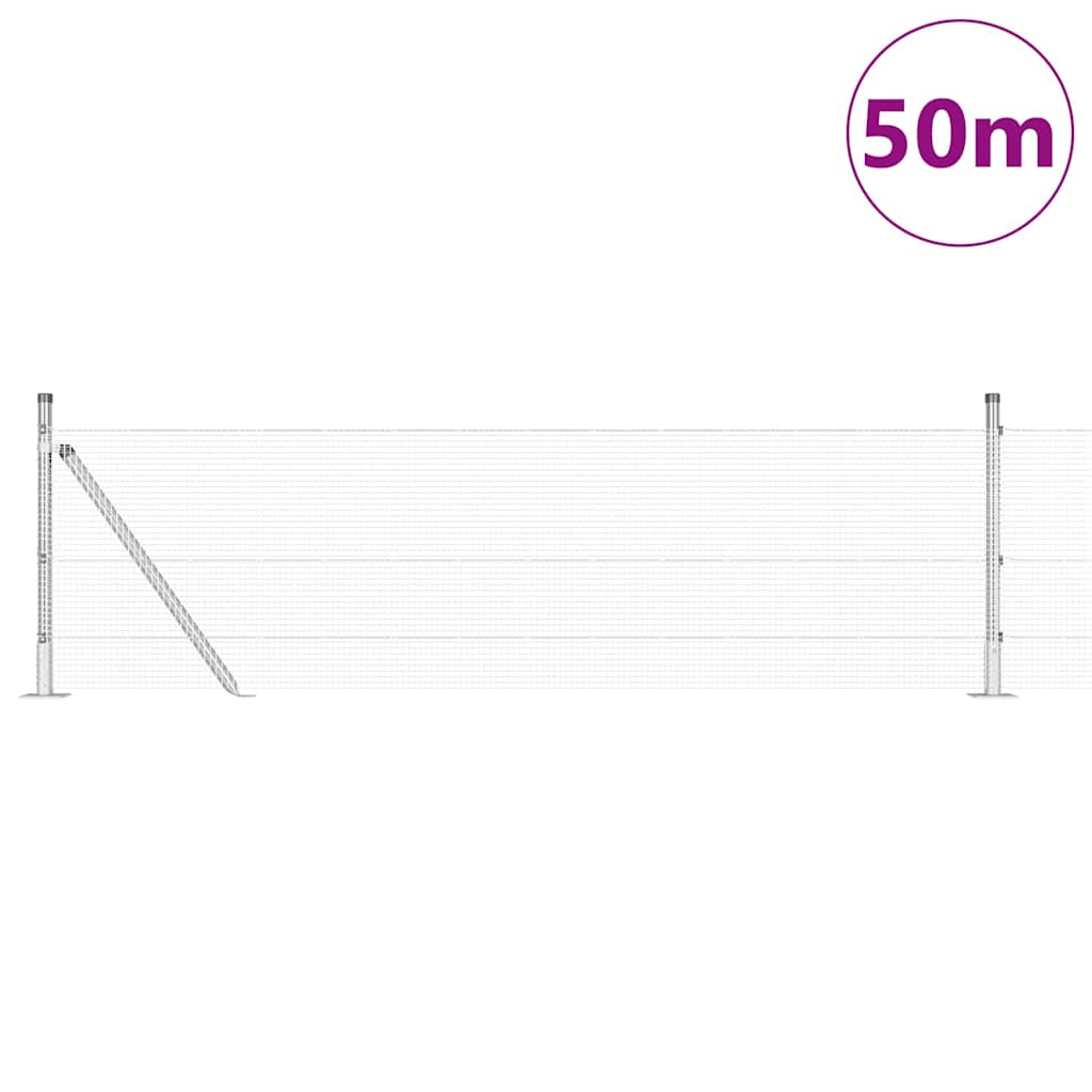 Zavareno žičano ogradno mreža s betonskom podlogom 50 x 0,5 m