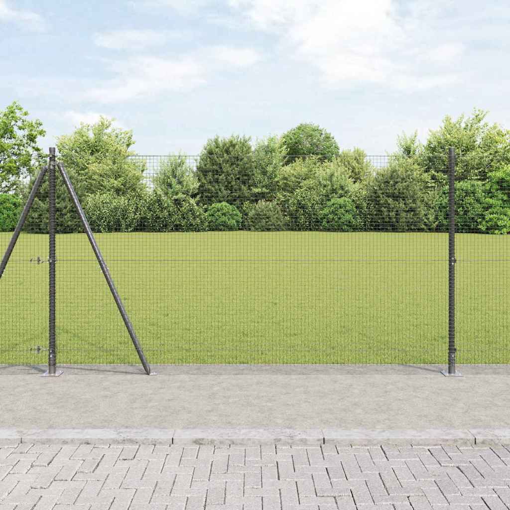 Zavareno žičano ogradno mreža s betonskom podlogom 50 x 1,2 m