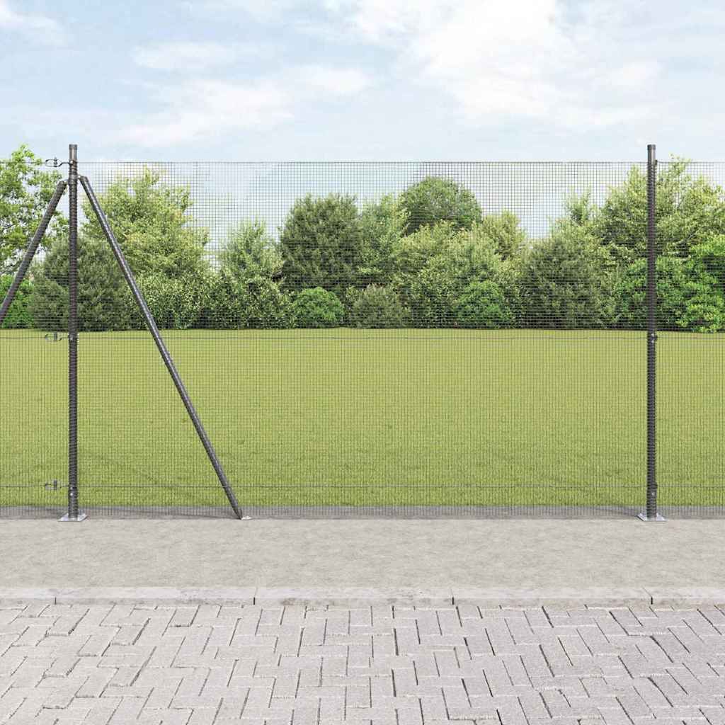 Zavareno žičano ogradno mreža s betonskom podlogom 50 x 1,5 m