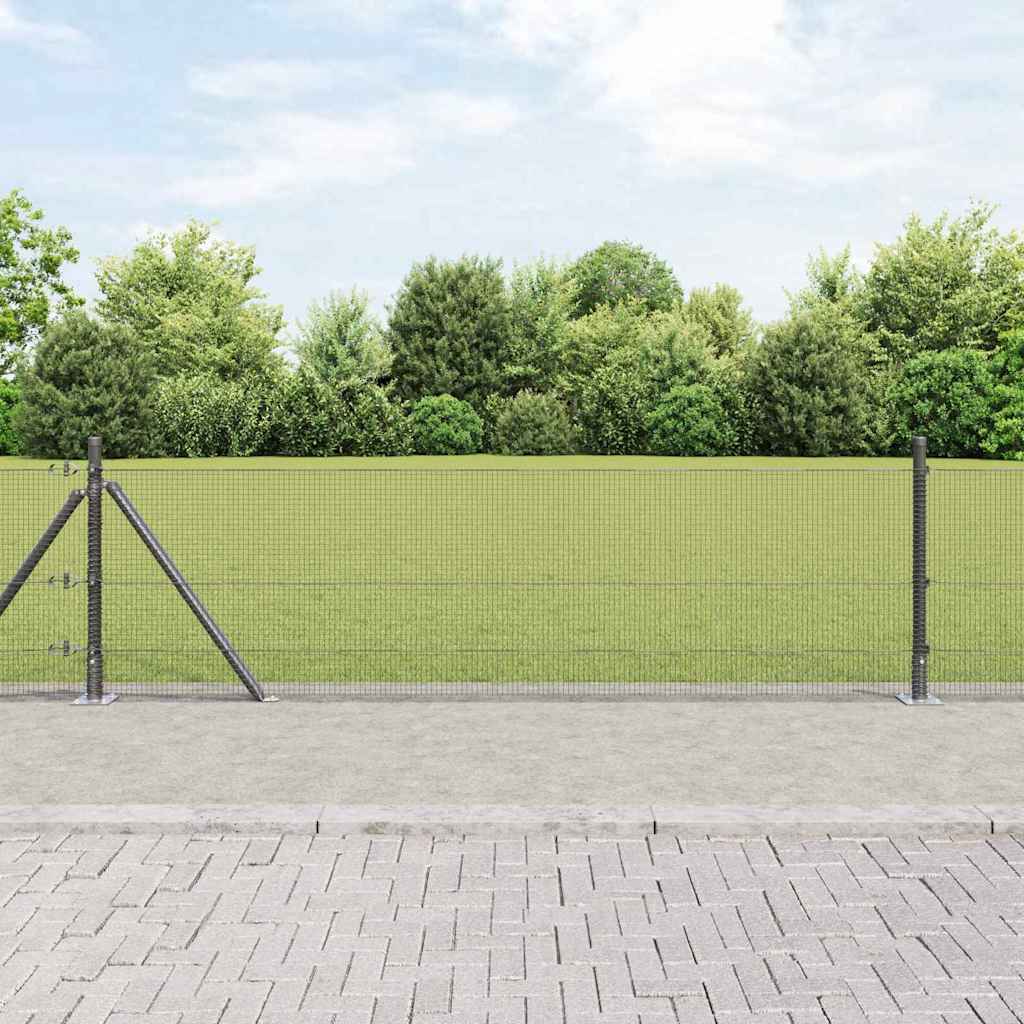 Zavareno žičano ogradno mreža s betonskom podlogom 100 x 0,5 m