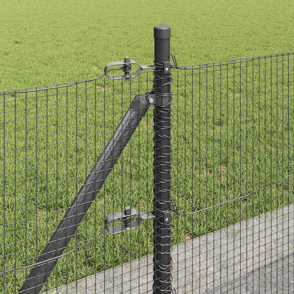 Zavareno žičano ogradno mreža s betonskom podlogom 100 x 0,5 m