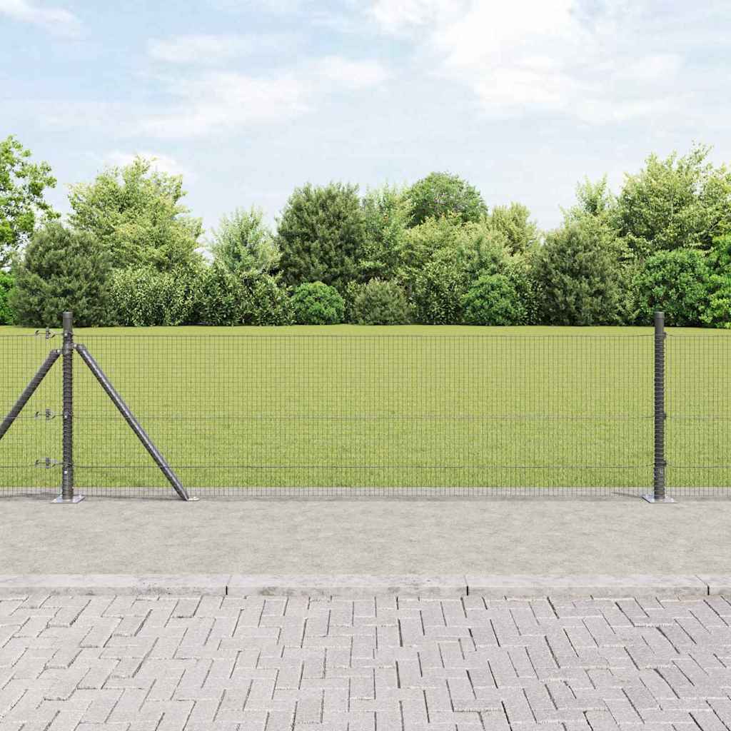 Zavareno žičano ogradno mreža s betonskom podlogom 100 x 0,5 m