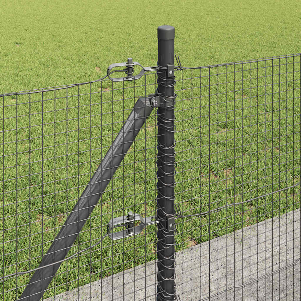 Zavareno žičano ogradno mreža s betonskom podlogom 100 x 0,6 m