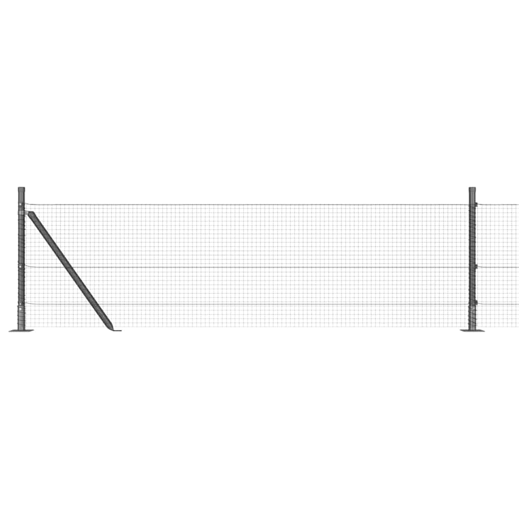 Zavareno žičano ogradno mreža s betonskom podlogom 100 x 0,6 m