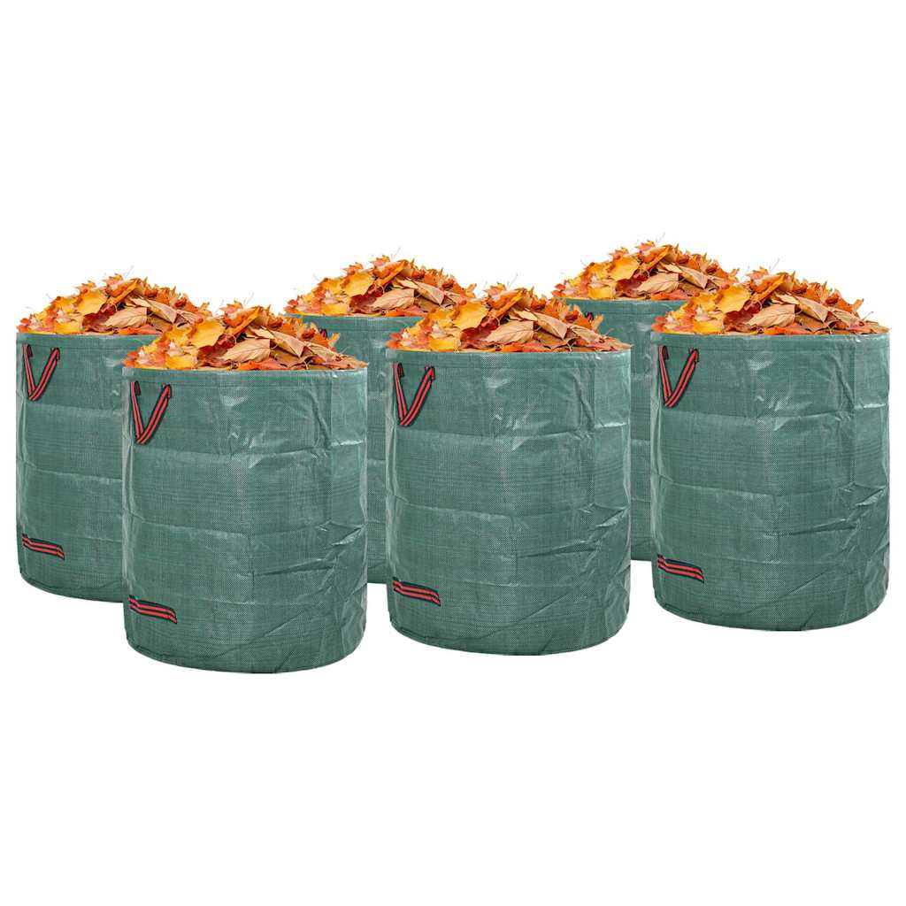 Vreće za otpad u vrtu 12 pcs Zelena 45 x 45 x 76 cm