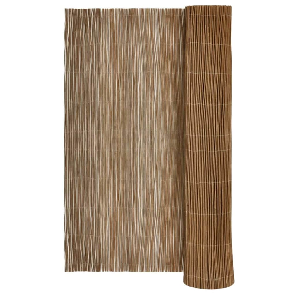 Ograda od vrbovog drveta Prirodna 120 x 500 cm Vrba