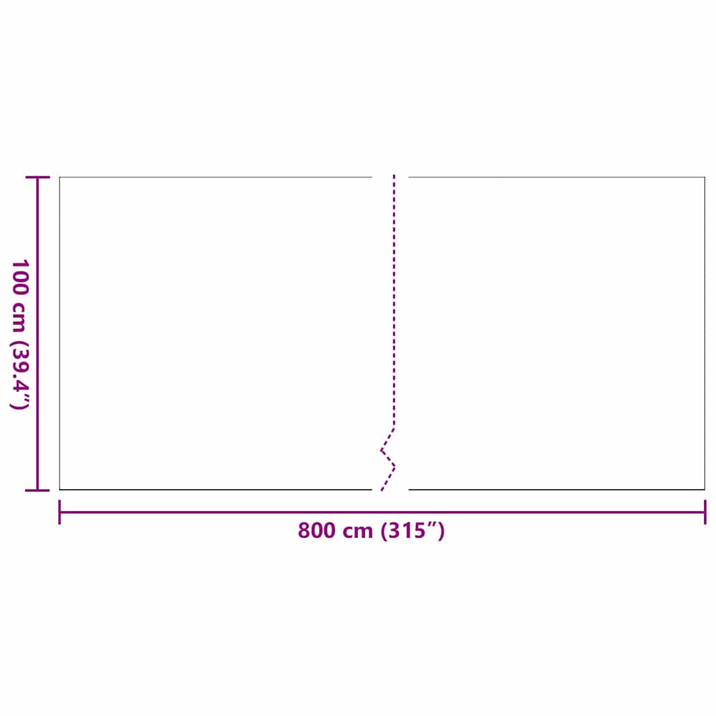 Umjetna trava 800 x 100 x 3 cm PP i PE
