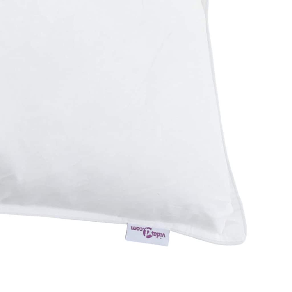 Jastuk s jastukom 2 pcs Bijelo 65 x 65 cm Perje