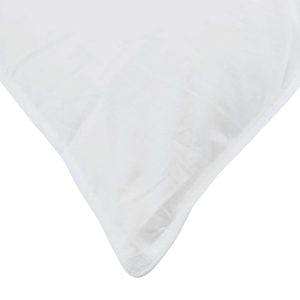 Jastuk s jastukom 2 pcs Bijelo 60 x 80 cm Perje