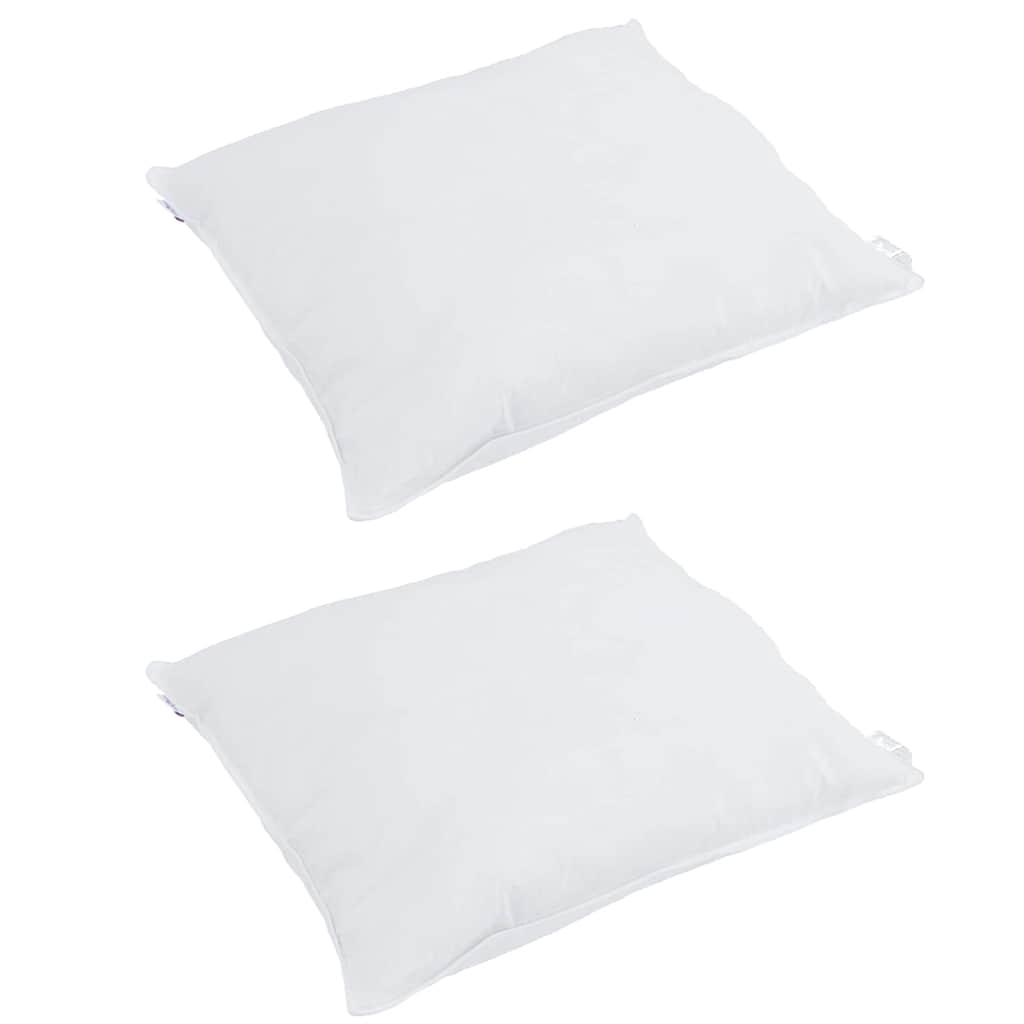 Jastuk s jastukom 2 pcs Bijelo 80 x 80 cm Perje