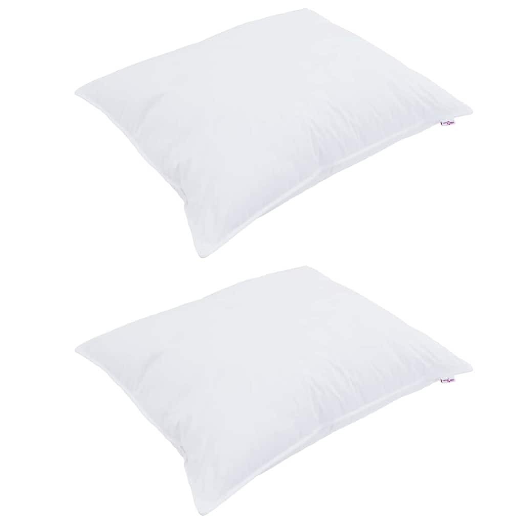 Jastuk s jastukom 2 pcs Bijelo 40 x 60 cm Pamuk