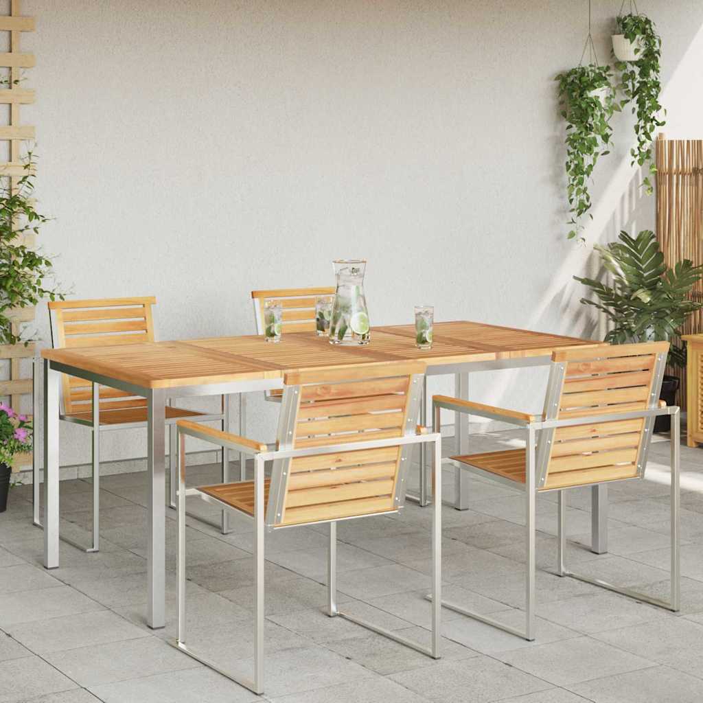 TrpezarijskiStol Smeđa 180 x 90 x 75 cm Čvrsto teak drvo