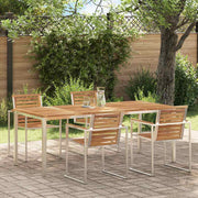 TrpezarijskiStol Smeđa 200 x 90 x 75 cm Čvrsto teak drvo