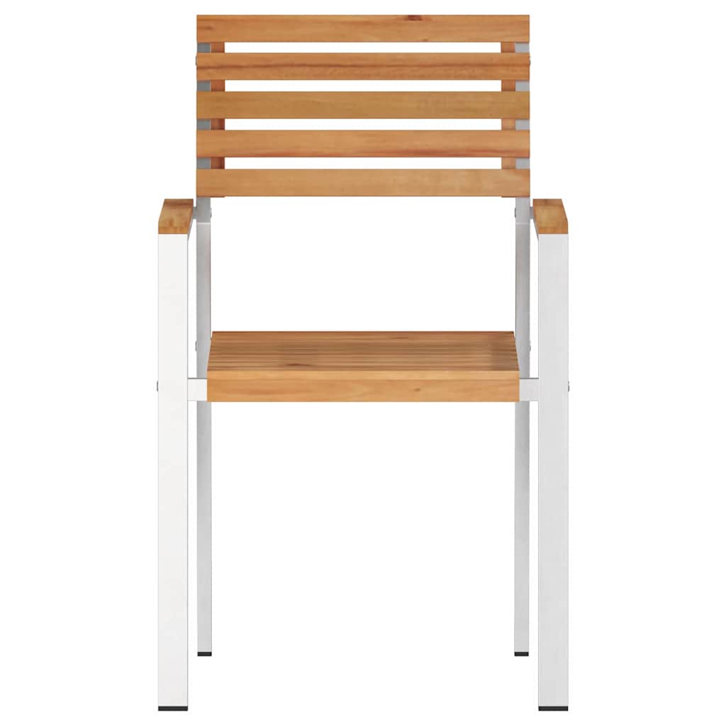 Vrtna stolica 4 pcs Prirodna nafta Čvrsto teak drvo