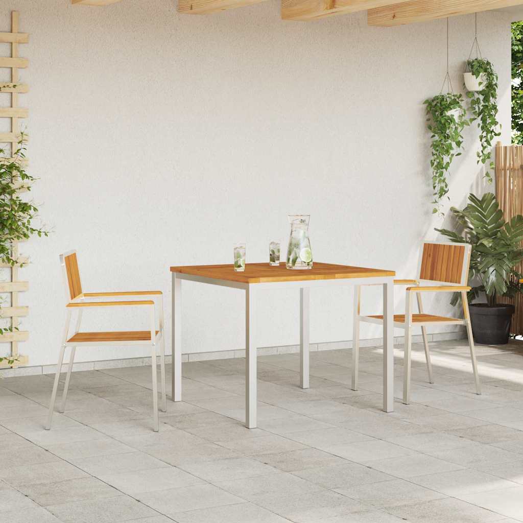 Vrtna stolica 2 pcs Smeđa 56 x 54,5 x 87 cm Čvrsto drvo akacije