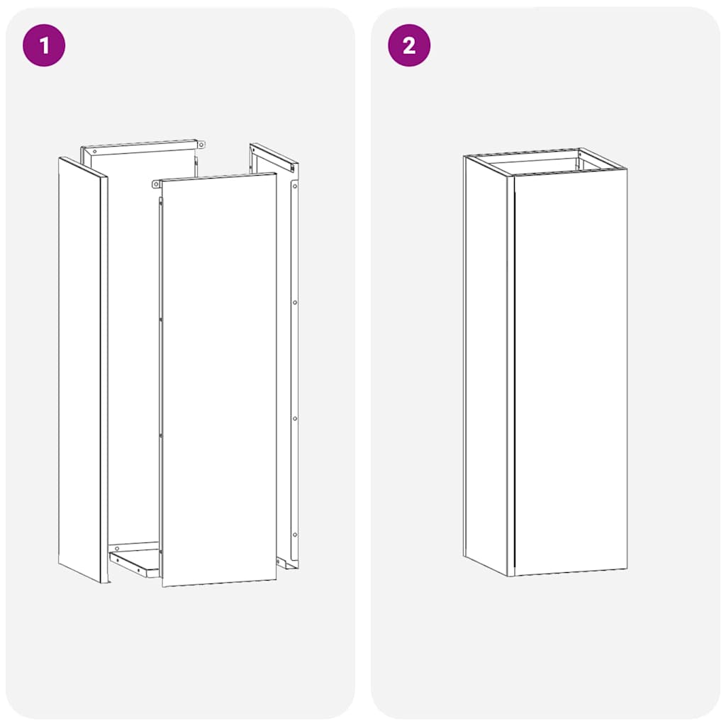 Stalak za kišobran Antracit 15,5 x 15,5 x 49 cm Čelik