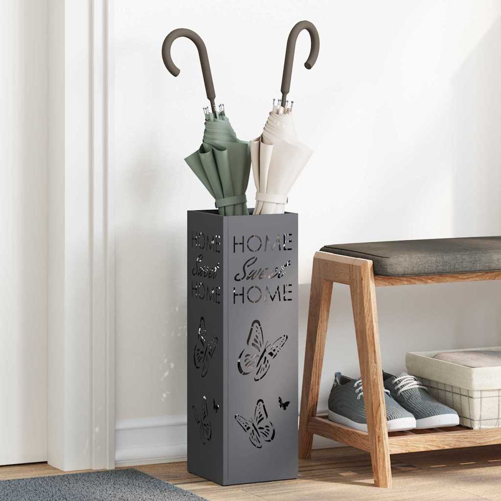 Stalak za kišobran Antracit 15,5 x 15,5 x 49 cm Metal