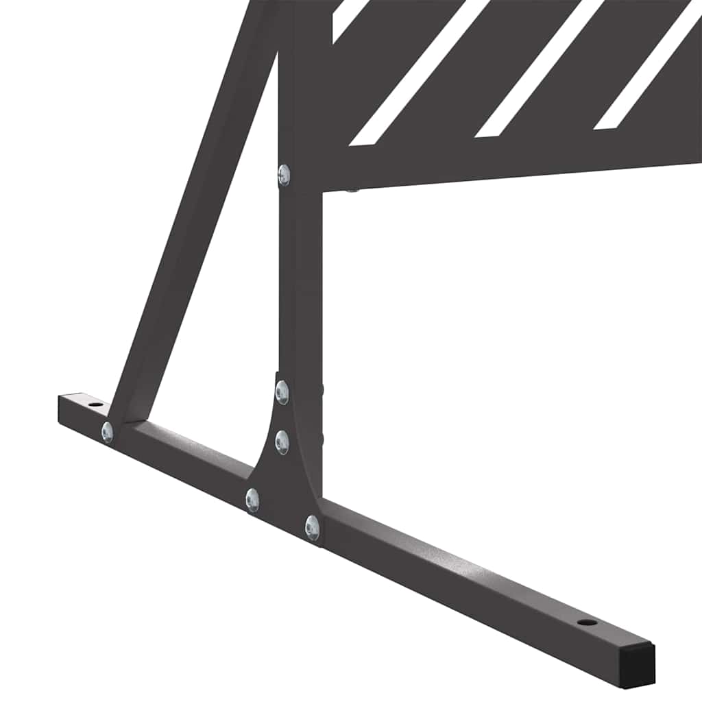 Zaslon za privatnost Crna 100 x 50 x 180 cm Čelik