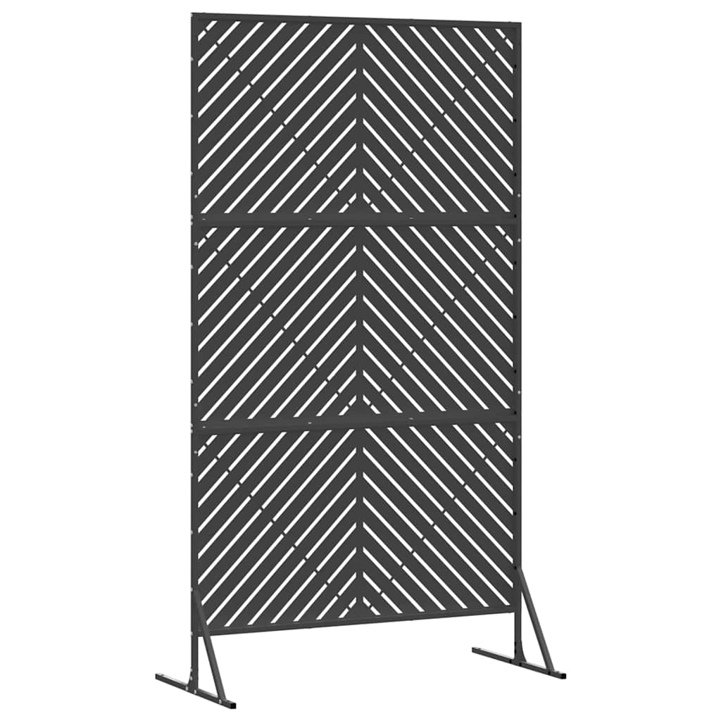 Zaslon za privatnost Crna 100 x 50 x 180 cm Čelik
